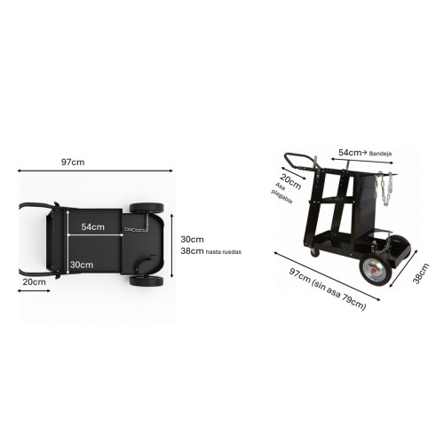 CARRO PARA EQUIPO DE SOLDAR CEVIK PRO CE-TROLLEY